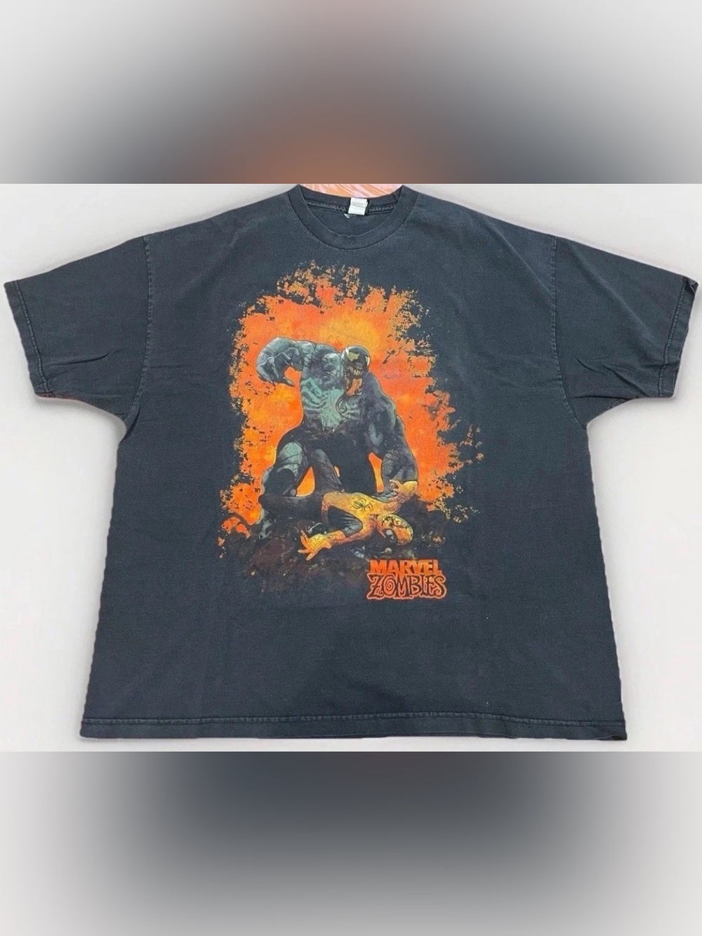 Vintage Marvel Zombies Marvel Mad Engine Size 3XL Y2K Venom Spider-Man Promo Tee